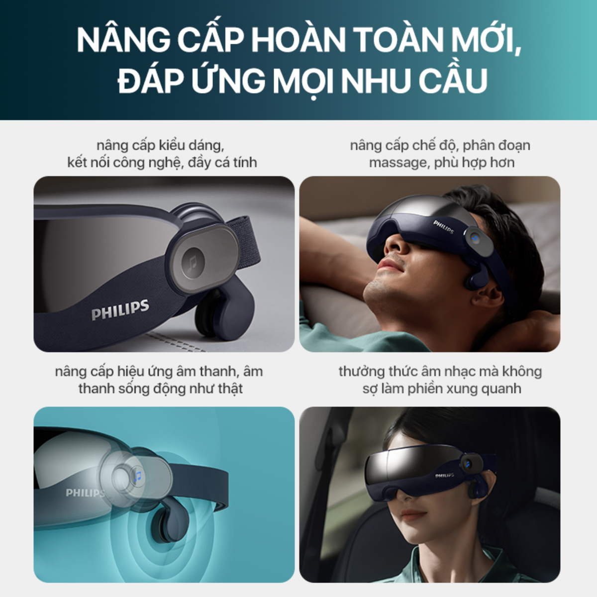 Máy massage mắt PHILIPS PPM2702 nâng cấp
