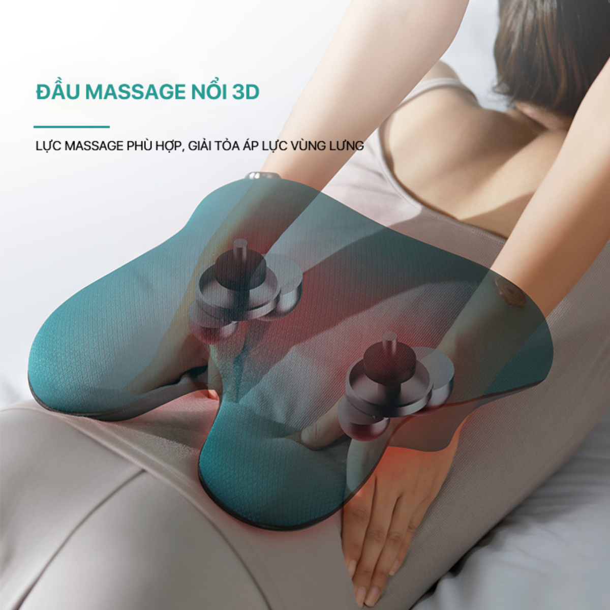 Gối massage đa năng PHILIPS PPM4311 đầu massage nổi 3D