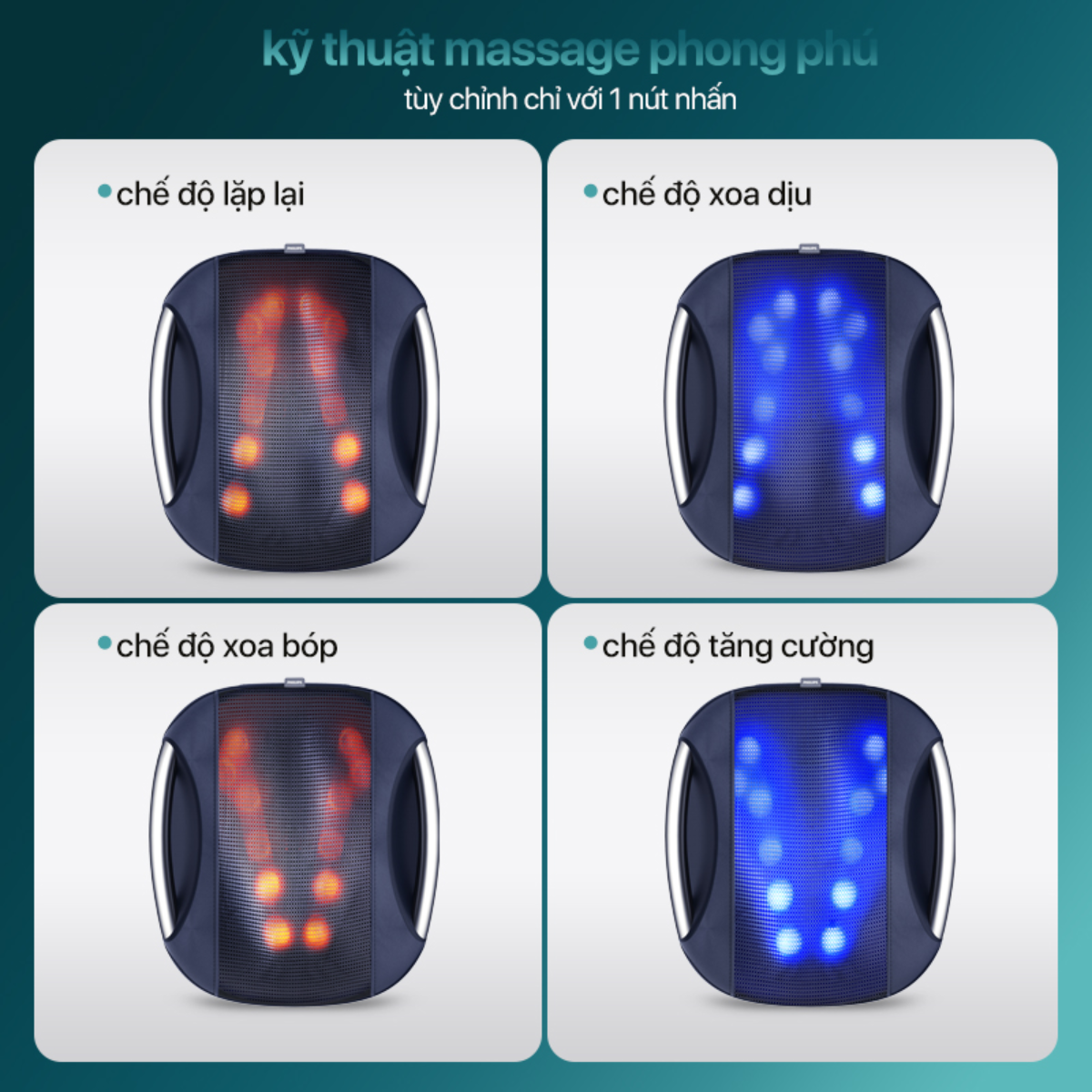 Máy massage lưng vùng PHILIPS PPM4501 nhiều chế độ