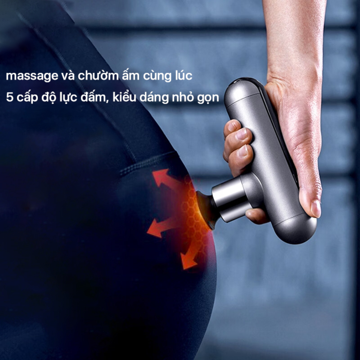 Máy massage cầm tay mini PHILIPS PPM7303 chế độ chườm ấm