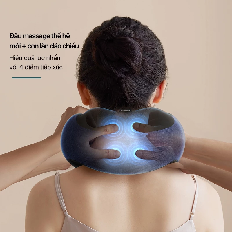 Máy massage cổ PHILIPS PPM3502 mô phỏng massage bằng tay