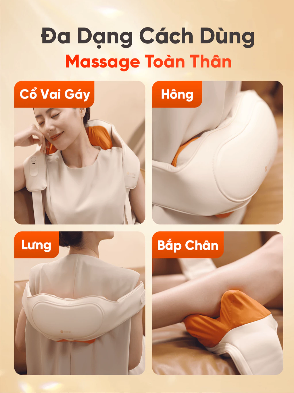 Máy massage cổ vai gáy Breo N6 Mini đa dạng cách dùng
