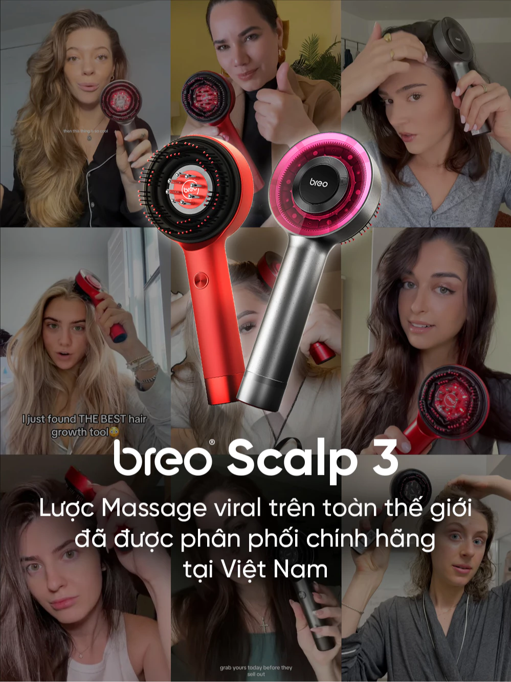 Máy massage da đầu Breo Scalp 3