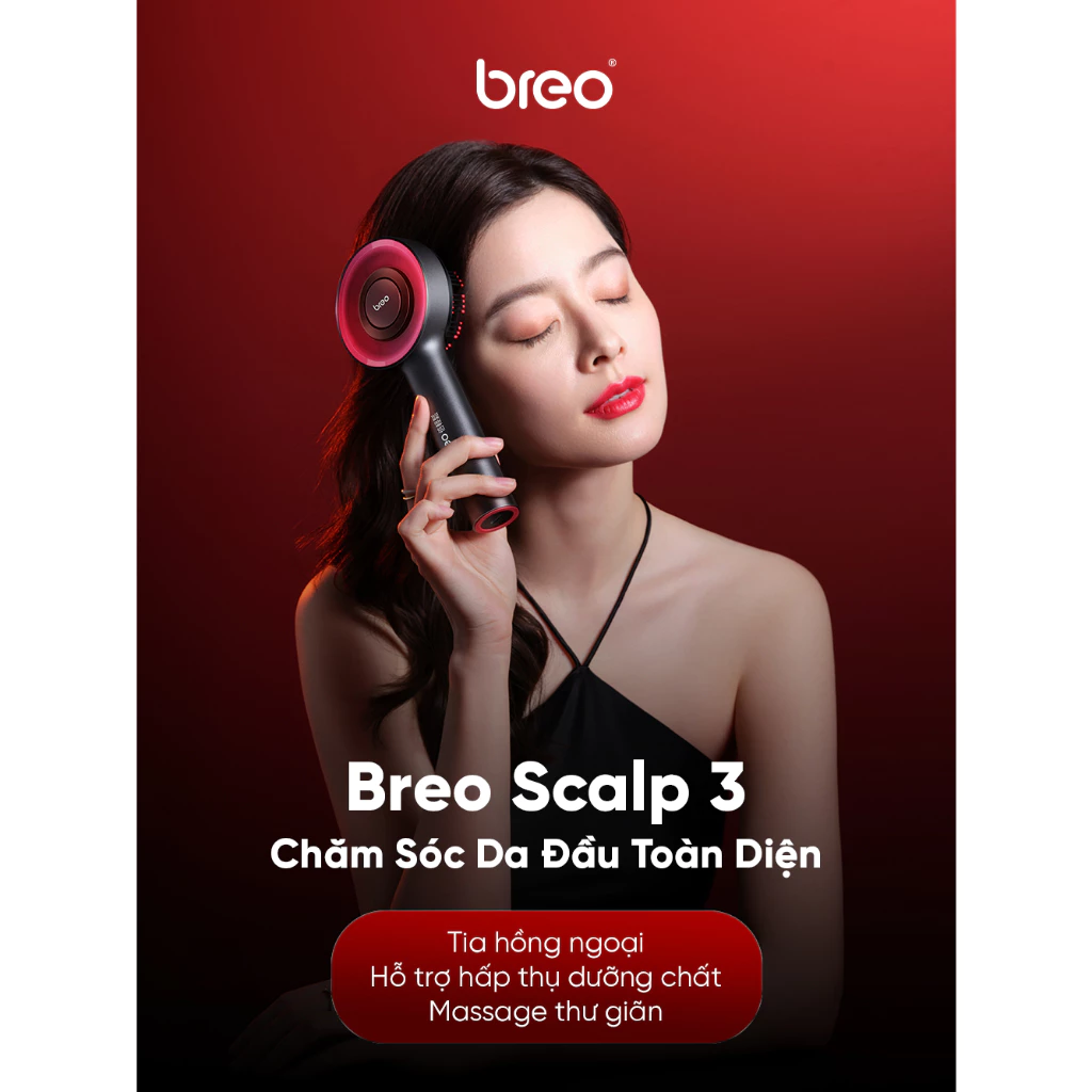 Máy massage da đầu Breo Scalp 3 chăm sóc tóc toàn diện