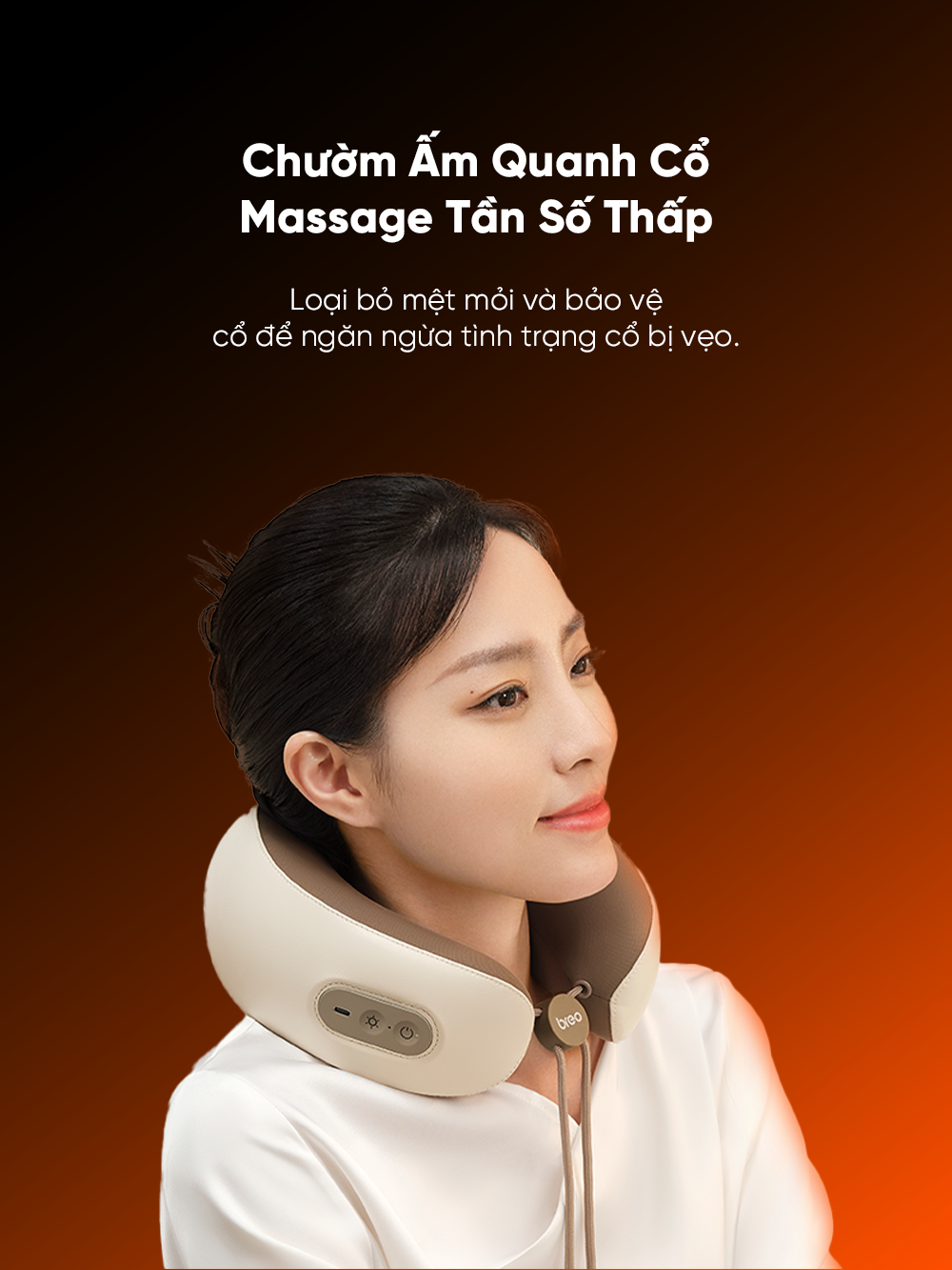 Máy massage cổ vai gáy Breo C1 massage tần số thấp