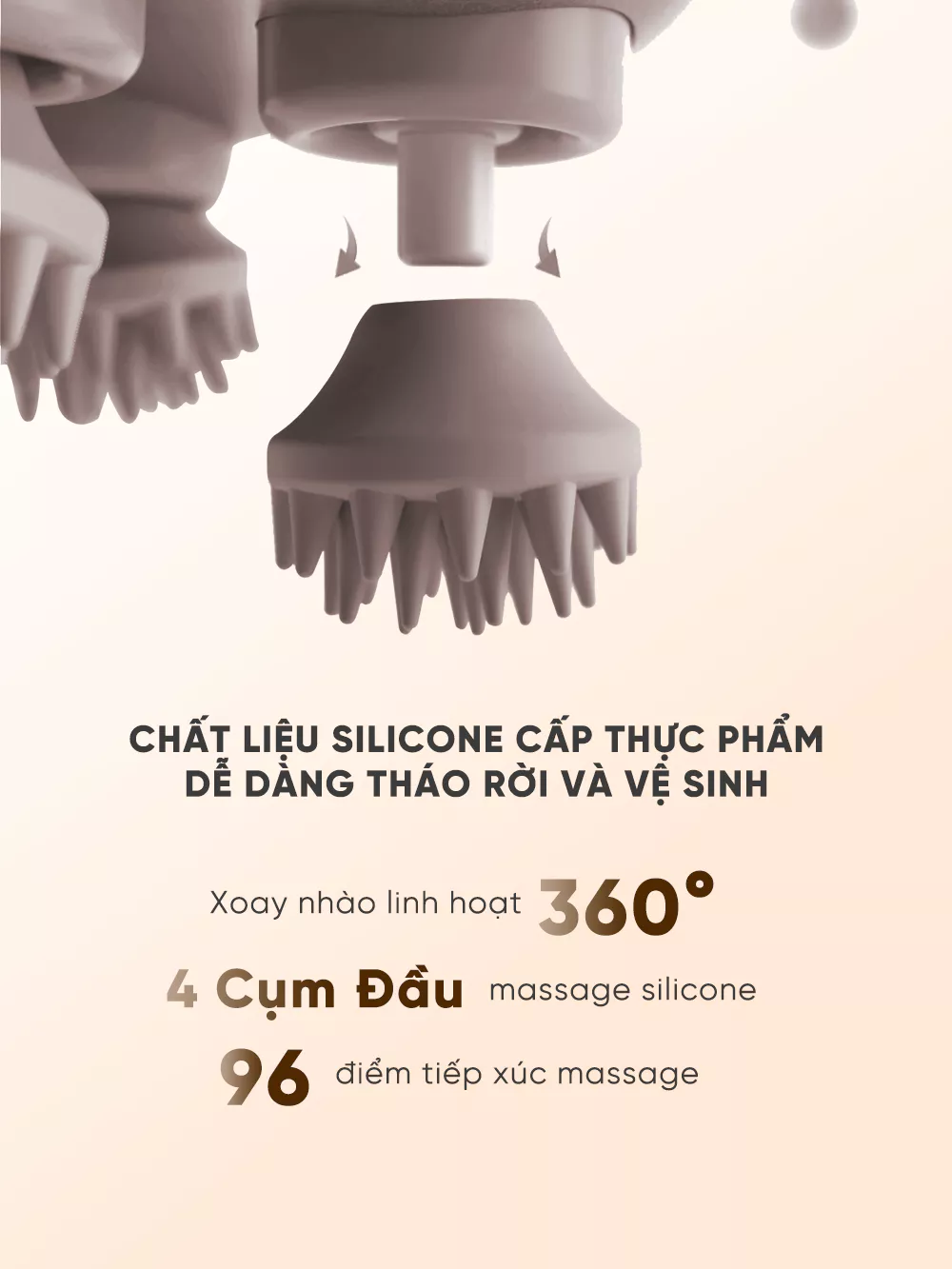 Máy massage đầu Breo Scalp Mini chất liệu cao cấp