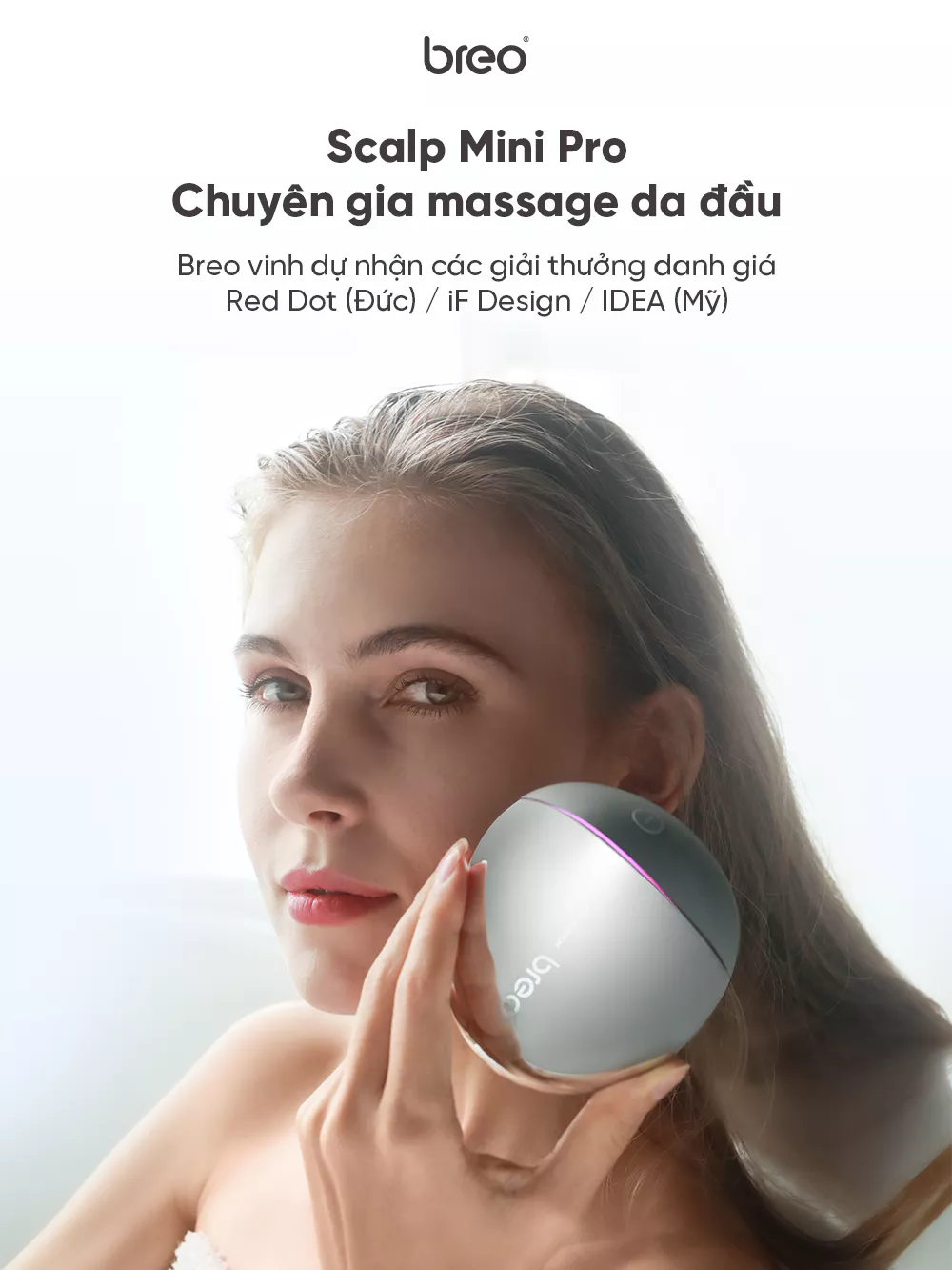 Máy massage da đầu cao cấp Breo Scalp Mini Pro