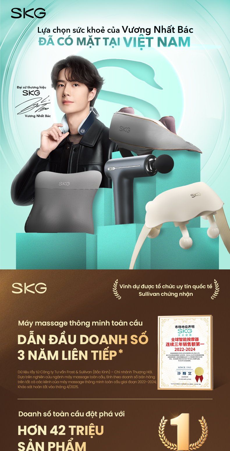 Máy massage cầm tay SKG F1 Pro