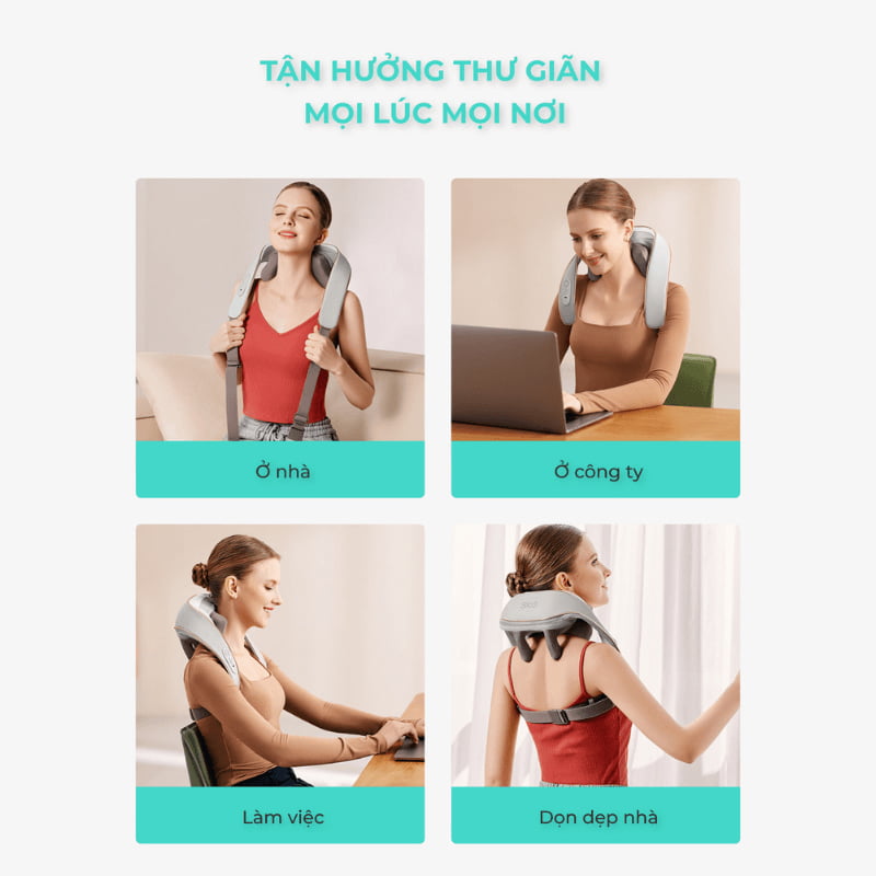 Máy massage cổ vai gáy SKG H5 Mini tận hưởng thư giãn